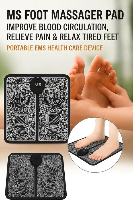 EMS Foot Massager Mat | USB Rechargeable Smart Electric Foot Massage Pad Technology