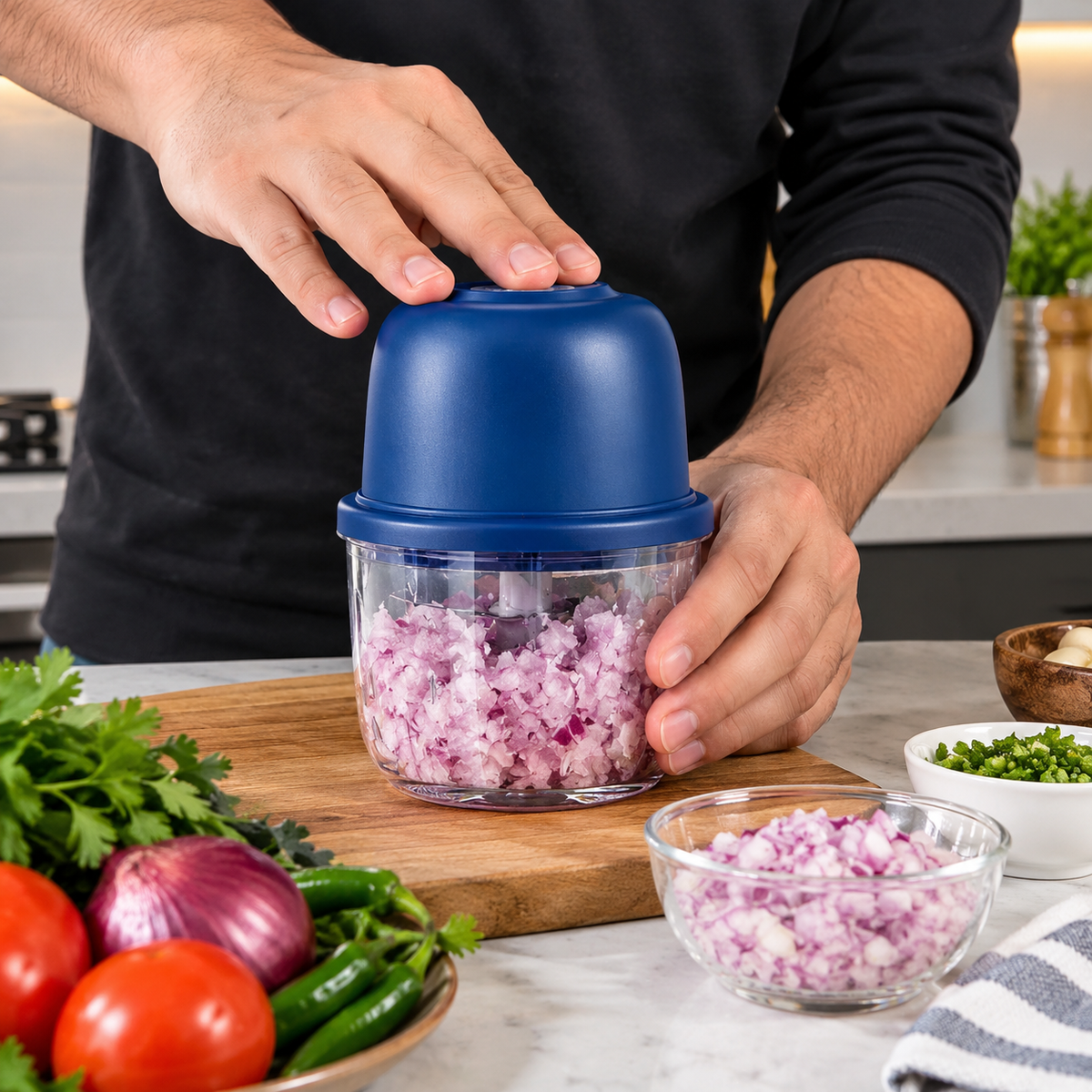 Mini Chopper Machine β Electric Food & Vegetable Chopper | Fast & Easy Kitchen Cutter