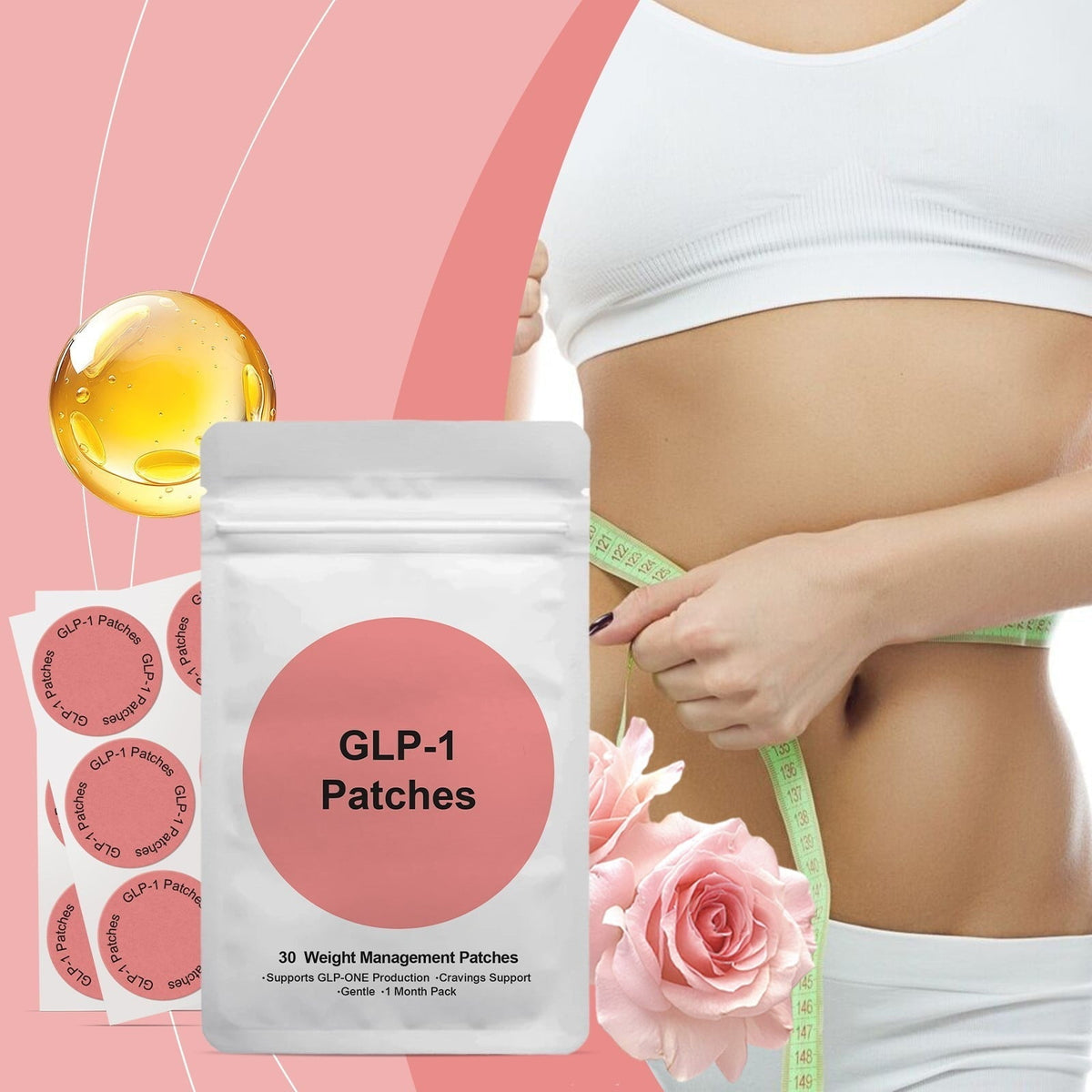 GLP-1 Weight Management Patches β 30 Patches | 1 Month Pack