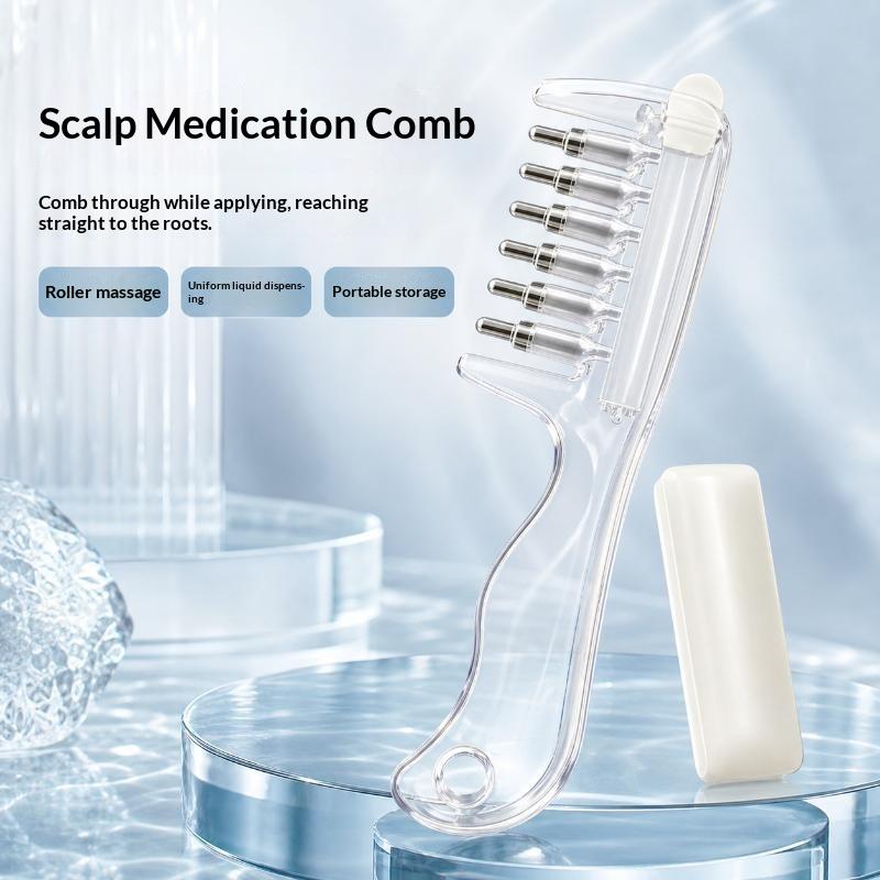 Hair Oil Comb Applicator Bottle | Scalp Massage & Hair Oil Dispenser Comb