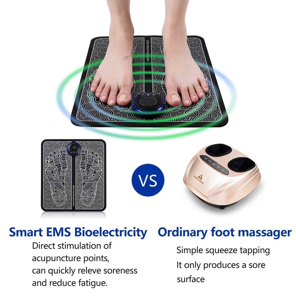 EMS Foot Massager Mat | USB Rechargeable Smart Electric Foot Massage Pad Technology