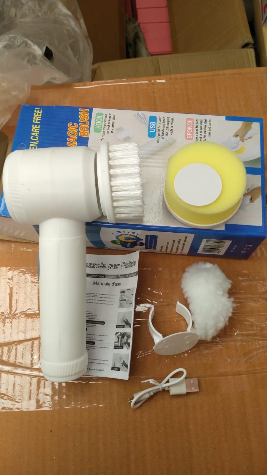 5-in-1 Electric Cleaning Brush – Multi-Surface Scrub & Cleaning Tool