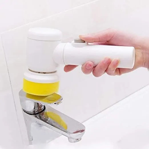 5-in-1 Electric Cleaning Brush – Multi-Surface Scrub & Cleaning Tool
