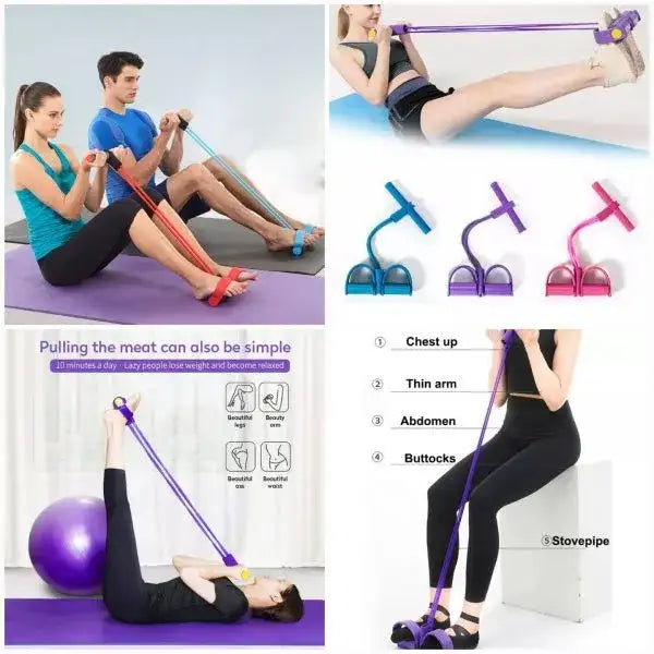 💪 Rubber Pull Tummy Trimmer Resistance Training Band